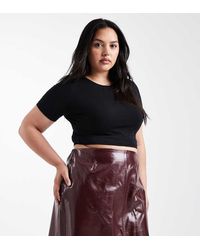 Vero Moda - Vinyl Mini Skirt - Lyst