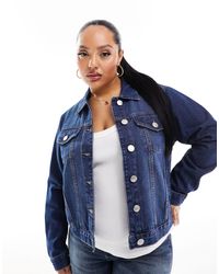 Yours - Cropped Denim Jacket - Lyst