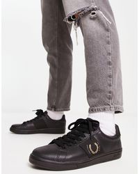 Fred Perry - B721 Pique Leather Trainer - Lyst