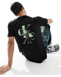 Calvin Klein - Mirrored Logo T-shirt - Lyst