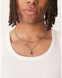 ASOS - – 2er-pack farbene festival-halsketten - Lyst
