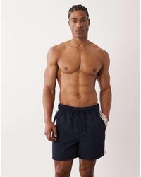 Calvin Klein - Taped Logo Drawstring Swim Short - Lyst