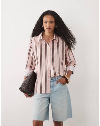 ASOS - Stripe Oversized Shirt - Lyst
