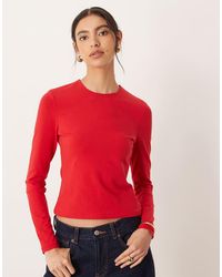 Abercrombie & Fitch - Long Sleeve Baby Tee - Lyst