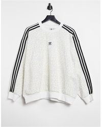 adidas originals oversized sweatshirt in dusky pink