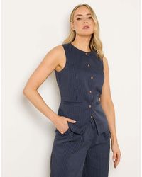 Long Tall Sally - Pinstripe Waistcoat - Lyst
