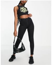 TOPSHOP Joni Jeans for Women - Up to 65% off | Lyst