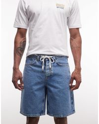 Parlez - Serge - short en jean à taille nouée - clair délavé - Lyst