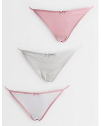 Tommy Hilfiger - 3 Pack Thongs With Bows - Lyst