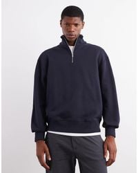 ASOS - Premium Heavyweight Oversized Quarter Zip 400gsm - Lyst