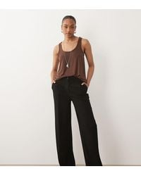 ASOS - Asos Design Tall Wide Leg Trousers With Pleat Detail - Lyst
