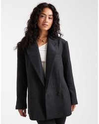 ASOS - Wool Blend Pinstripe Formal Blazer - Lyst
