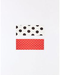 Bershka - Pack Of Polka Dot Hair Ribbons - Lyst