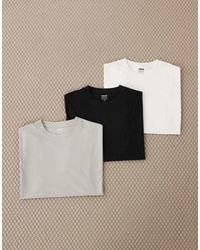 ASOS - Pack De 3 Camisetas De Varios Colores Extragrandes Básicas Essentials De - Lyst