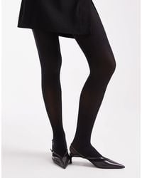 Pieces - Glitter Polka Dot Tights - Lyst