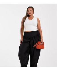 ASOS - Curve Tailored Waterfall Detail Balloon Pants - Lyst
