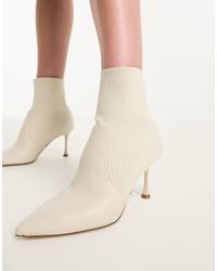ALDO - Gabi Knitted Heeled Ankle Boots - Lyst