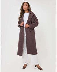 Threadbare - Longline Cocoon Coat - Lyst