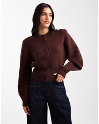 ASOS - Shoulder Pad Structured Cardigan - Lyst