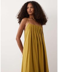 ASOS - Pleated Trapeze Dress - Lyst