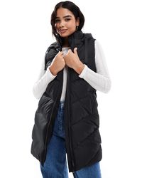 Threadbare - Doudoune sans manches longue avec capuche - Lyst