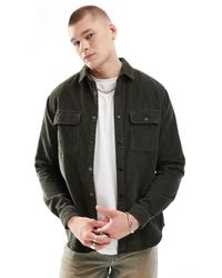 ASOS - Cord Overshirt With Poppers - Lyst