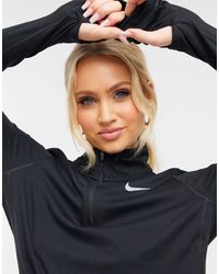 Nike - Element Half Zip Long Sleeve Top - Lyst
