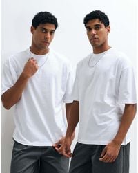 ASOS - Essentials 2 Pack Oversized T-Shirts - Lyst