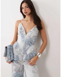 ASOS - Gestructureerde Jacquard Top Met Bloemenprint - Lyst