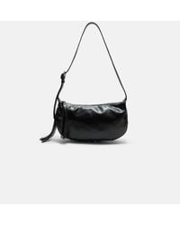 Stradivarius - Borsa Nera Con Frange E Borchie - Lyst