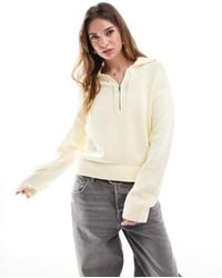 Cotton On - Half Zip Collared Sweater - Lyst