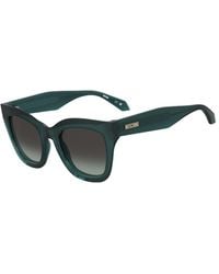 Moschino - Moschino Sun Bold Square Sunglasses With Shaded Gradient Lenses - Lyst