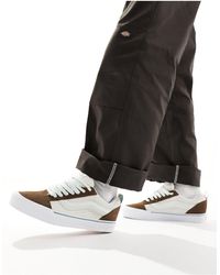 Vans - Knu skool - sneakers bianco sporco e marroni - Lyst