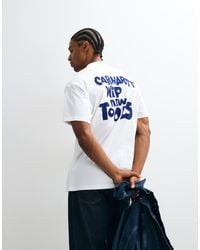 Carhartt - Cutout Front And Back Print Logo T-shirt - Lyst