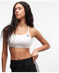 adidas Originals - Adidas Training Optime Light Support Sports Bra - Lyst