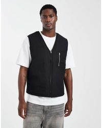 ASOS - Chaleco Acolchado Con Diseño Guateado De - Lyst