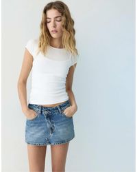 Pull&Bear - – jeans-skort - Lyst