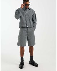 Tommy Hilfiger - Stripe Denim Shorts Co-Ord - Lyst