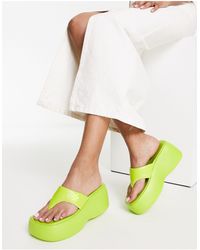 Daisy Street - Exclusive Chunky Sole Flip Flop Sandals - Lyst