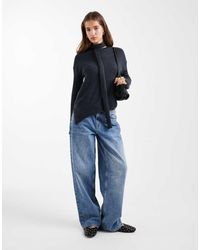 Mango - Teen Knitted Jumper With Scarf Detail - Lyst
