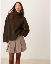 Gina Tricot - High Neck Long Sleeve Knitted Wool Alpaca Sweater - Lyst