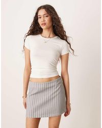 Gina Tricot - Jersey Short Sleeve Top With Round Neck - Lyst
