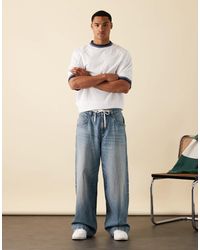 ASOS - Super baggy Fit Jeans With Embroidered Back Pocket - Lyst