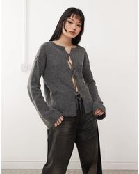 Noisy May - Tie Detail Reversible Jumper - Lyst