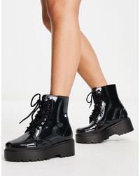 ASOS - Generate Lace Up Wellie Boots - Lyst