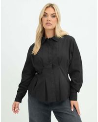 Yours Clothing - Cinched Seam Detail Shirt - Lyst