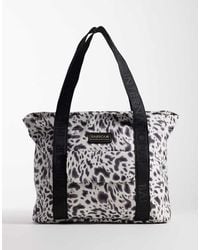 Barbour - Boulevard Leopard Print Logo Tote Bag - Lyst