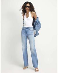 River Island - 90S Slim Straight Leg Jeans - Lyst