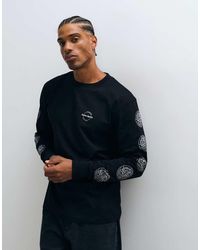 Parlez - Haldane Long Sleeve Graphic T-Shirt - Lyst