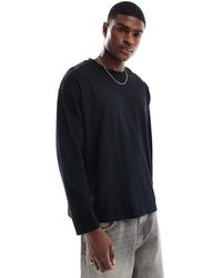 ASOS - Basic Oversized Hoogsluitend T-Shirt Met Lange Mouwen - Lyst